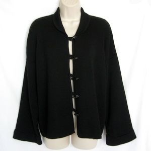 Peruvian Connection Black Alpaca Silk Sweater